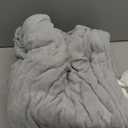 HYLEORY Heated Electric Blanket Throw 50" x 60" Soft Warm Flannel with 6 Heating Levels & 9 Hours Timer Auto Shutt Off, Heating Blanket for Full Body - Light Grey