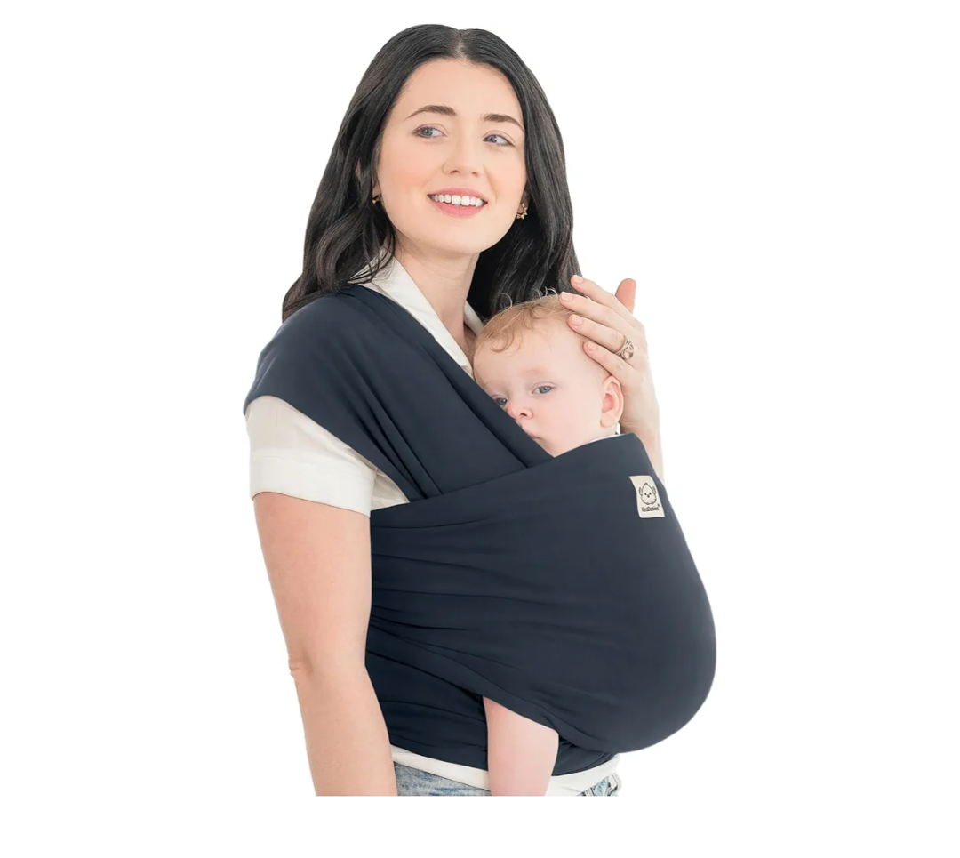 KeaBabies Baby Wrap Carrier - All in 1 Original Baby Carrier Newborn to Toddler Sling, Easy to Wear, Hands Free Bonding, Lightweight, Breathable Infant Wraps (Midnight)