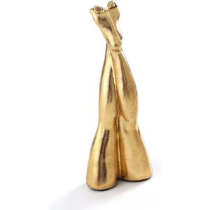 Golden Legs Sculpture Elegant Resin Home Decor Legs Statues Versatile Indoor/Outdoor Ornament, Bedroom, Office Desktop, Cabinets, Perfect (Straight Leg)
