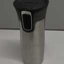 Contigo West Loop Stainless Steel Travel Mug with AUTOSEAL Lid, 16oz., Stainless Steel/Black