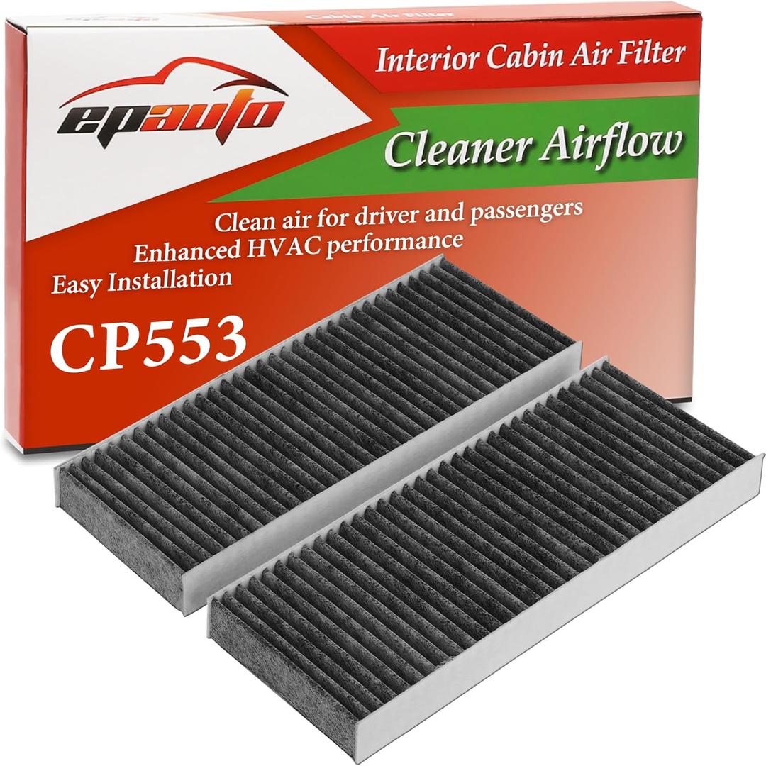 EPAuto CP553 (CF10553) Cabin Air Filter, Replacement for Nissan Frontier (20052025), Xterra (20052015), Pathfinder (20052012), NV1500/2500/3500 (20122015), Suzuki Equator (20092012)