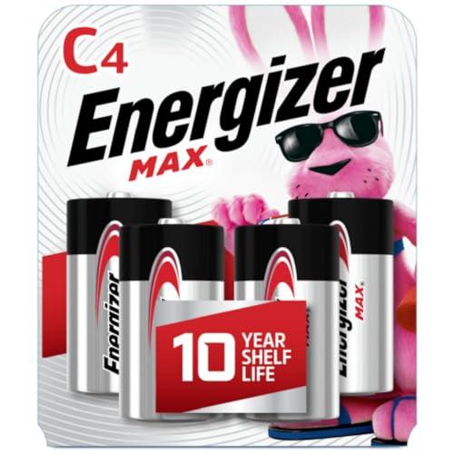 2 x Energizer MAX C Batteries (4 Pack), C Cell Alkaline Batteries