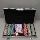 Poker Chips with Numbers,Poker Chips Set with Aluminum Travel Case,11 Gram Casino Poker Set for Texas Holdem, Blackjack