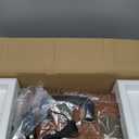 Vinyl Record Player 3-Speed Bluetooth Suitcase Portable Belt-Driven Record Player with Built-in Speakers RCA Line Out AUX in Headphone Jack Vintage Turntable Brown