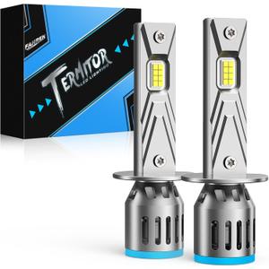 Ursprung 2026 Latest& Brightest 70,000LM H1 Bulbs,1000% Brighter 6500K Cool White H1 fog bulbs,1:1 Mini Size, No Adapter Non-Polarity Plug and Play, Pack of 2