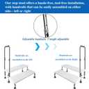 Aliseniors Extra Long Step Stool with Handle, Heavy-Duty Non-Skid Platform, Bed Steps for High Beds for Adults and Seniors, Foot Step Stool for Kitchen, Supports up to 400 lbs