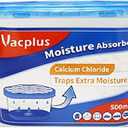 Vacplus Moisture Absorbers, 10.5 Oz Humidity Absorber Boxes Attracts Extra Moisture from Your Bathroom, Closet, Kitchen & Study, Dehumidifier, Odor Eliminator for Closet (Fragrance Free), 1 pack