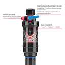 AO-8RC DNM Mtb Rear Shock Mountain Bike Air Rear Shock With Lock Out - Adjustable Air Pressure - Damping adjustment (190 x 50 mm (7.48" x 1.97"))