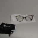 Gaoye Blue Light Blocking Glasses - Trending Round TR90 Frames, Metal Arms, UV400 Protection - Matching Soft Case (1-leopard/Transparent Lens)