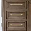 khtumeware 2-Pack 8-Inch(203mm) Champagne Bronze Cabinet Pulls,Warm Brass Handles for Kitchen & Bathroom Drawers, Cupboards Hardware