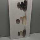 Zen Canvas Wall Art Calm Peaceful Spa Decor Relaxing Painting Prints Three Balancing Zen Stones Picture for Bathroom Spiritual Room Home Decor Framed(Picture-1,12.00"x24.00")