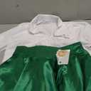 Ellen Costume Christmas Vacation Ellen Shirt Skirt Brooch Set Vintage Dress for Women (Large, Green)