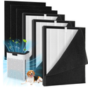 3 Pack KJ190L Replacement Filter Compatible with MOOKA KJ190L Air Purifier, 3 in 1 High-Efficiency Filters & 6 Washable Pre Filters, True HEPA Activated Carbon Filter for Home Large Room