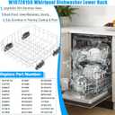 W10728159 Dishwasher Lower Rack for Kitchenaid Maytag Dishwasher Rack Part