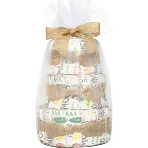 The Honest Company Diaper Cake, Diapers Baby Personal Care Plant-Based Wipes Barnyard Babies Regular Size 1 8-14 lbs 35 Count