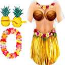 Jeyiour Womens Bikini Shirt Cover up Funny Bandana Headband Retro Sunglasses Eyewear Halloween Party Outfit