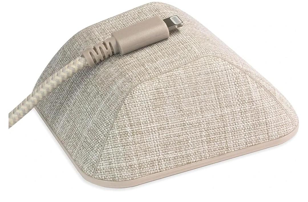 Smartish® Magnetic Cord Holder - Cable Wrangler Organizer with Magnet Clips for Charger Management on Desktop, Nightstand for USB-C + Lightning - Lightly Toasted Beige