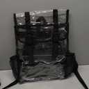 Clear Backpack for Women Men Fashion Handbag Shoulder Bag  (Black)