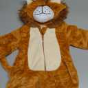 Unisex Baby Costume,Baby Flannel Animal Halloween Onesie Costume Home Clothing (1-6 Months, Lion)