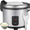 Commercial Rice Warmer(Not Rice Cooker) 55 Raw/110 CUP Portable 20L Big Food Warmer / 122- 178 Adjustable Temperature/ 130W/ Non-stick Inner Pot