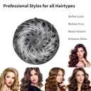 2 x Diffuser Attachment for Hair Dryer, Blow Dryer Nozzle-Specific Hair Diffuser for Curly Hair and Natural Wavy Hair, Suitable for Hair Dryers 4.0-4.4cm (Black)