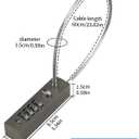 Outdoor Fence Gate Lock Locker - Bike, Cable Chain, Combination Locks, 7.87 x 4.33 x 1.18 inches