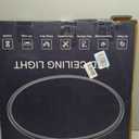 24'' Large Flush Mount Ceiling Light Fixture Dimmable with Remote Control