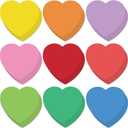 Geyee 108 Pcs Large Heart Paper Cutouts 6 Inch Bulletin Board Cutouts Colorful Double Sided Heart Shaped Die Cut Paper Decorations for Party Decor Wedding & Holiday Decoration Supplies(9 Colors)