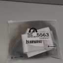 Baruisi Short Fluffy Brown Wigs for Women Natural Looking Synthetic Curly Hair Wig with Bangs