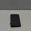 typecase Mens Wallet Card Holder: Pop Up Aluminum Case, Genuine Leather, Smart, RFID Blocking, Slim, Minimalist, Front Pocket - 9-14 Card Capacity | ID Window | Cash Slot (Deep Black)