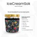 Sok It IceCreamSok Insulated Neoprene Cover (Baseball, Tapered Ice Cream Pints)