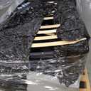 Bellemave Twin Size Lift Up Storage Bed,Upholstered Platform Bed with Hydraulic Storage System,Vertical Stripe Headboard,Beige