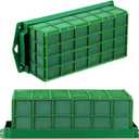 Boao 2 Pieces Floral Foam Cage Holder with Floral Foam for Fresh Flowers Cage Bowl for Table Centerpiece Flower Arrangement, Rectangle, 11.8 x 4.7 x 3.1 Inch