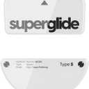 Superglide Glass Mouse Skates - Super Smooth Glide, Polished Round Edge, Super Fast Gaming Mouse Feet with Durable Sole for Razer Viper v3 Pro (Type-S, White)