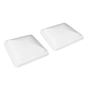 Jack Boss 2 Pack Set Roof Vent Cover, 14 Inch Replacement Vent Lid for Inside RV Trailer Camper Motorhome, White