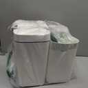 2 Pack 2.7 Gal Bathroom Trash Can with Lid, Automatic Trash Can Small Smart Garbage Can Touchless, Slim Motion Sensor Waterproof Plastic Trash Bins for Bedroom Office Kitchen Toilet (White)