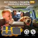 Powerty Floor Mats Cargo Liner for Jeep Wrangler JL Gas 2018-2026 Unlimited 4-Door with Subwoofer (Non JK or 4XE) All Weather 3D TPE Anti-Slip Car Protection, 1st & 2nd Row Set Accessories