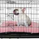 30 Inch Dog Crate Bed Pink for Medium Dogs Up to 30 lbs,Soft Cute Crate Pads for Dog Cages Washable & Anti-Slip Pet Kennel Pad for Dogs Cozy Sleeping Mat,30" x 19"