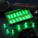 CroBlissful Mini Alien Figures Glow in The Dark Small Little Tiny Aliens Figurine to Hide and Seek for Space Party Favor Prank Rubber Toys Bulk Gifts Goodie Bag Fillers Cake Topper (Fun, 60 Pcs)