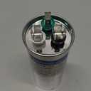 [UL Recognized] FOCSPROD 40+5 uF 40/5 MFD 6% 370V/440V CBB65 AC Capacitor, Dual Run Round Capacitor Replacement, 40 5 uF 440 Volt HVAC for AC Unit Fan Motor Start or Heat Pump or Condenser Straight