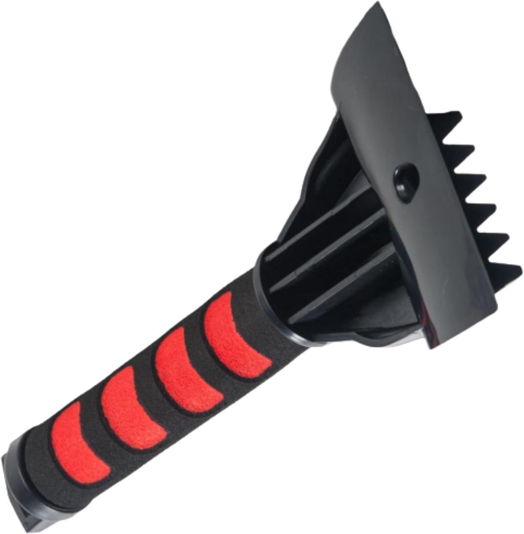 RevHeads Ice Scraper for Car Windshield & Windows - Tough Reinforced Plastic Handle - Chisel Side for Frost, Claw Side for ICY Chunks