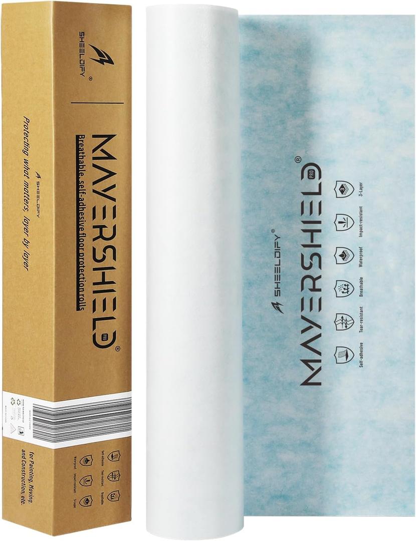 Mayershield Pro Breathable Self-Adhesive Temporary Floor Protection, 39" x 100'