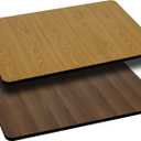 Flash Furniture Glenbrook 24'' x 30'' Rectangular Table Top with Natural or Walnut Reversible Laminate Top