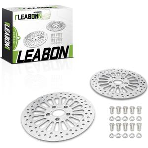 11.5" Front Rear Brake Rotor Compatible with Harley Davidson Touring Sportster Dyna Softail Fxrs Dyna Super Glide 1984-2019 2PCS