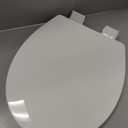 1M Family Toilet Seat, Patented Slow Close & Quick Releasing Technology, Anti-Wiggling, Easy to Install and Clean, Standard Round with Toddler Seat Built In (1 Piece)