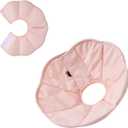 Touchdog Soft Cat Cone Collar, Waterproof Recovery Collar for Cats After Surgery, Lightweight Elizabethan Collar for Kittens, Small to Large (PINK01, S)