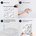 Acoustic 3D Wall Panels,24 Pack Sound Proof Felt Panels for Interior Wall Dcor, Hollow Sound Absorbing Panel for Studio, Living Room, Home, Hotel, 12''x12'' Cover 24 sq ft (White, 24 Pack)