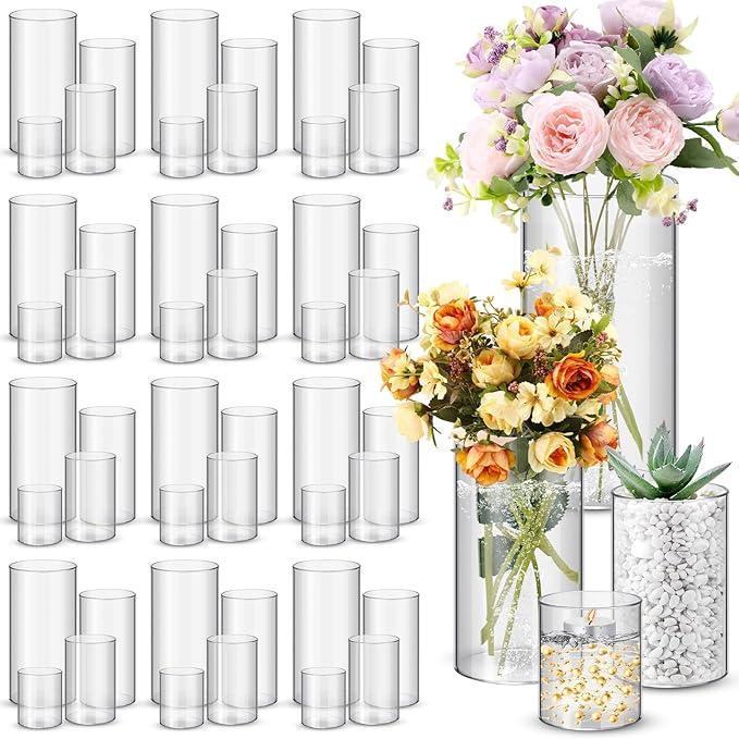 Plastic Vase 4,6,8,10 Inch, Pack of 48