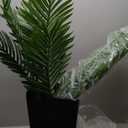 Artificial Palm Tree 5FT - Fake Tree with Black Tall Planter - Faux Tropical Areca Floor Plant in Pot - Artificial Silk Plant for Home Office Living Room Decor Indoor