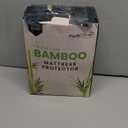 PlushDeluxe Premium Bamboo Mattress Protector  Twin XL Size, Waterproof, & Ultra Soft Breathable Noiseless Washable Bed Mattress Cover for Comfort & Protection - White